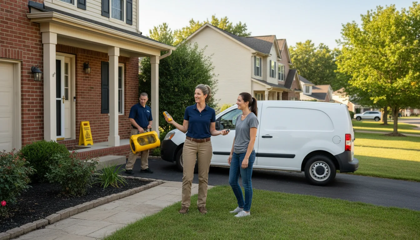 Residential water damage restoration in Allentown, PA